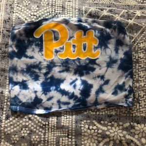 Pitt Tie Dye Bandeau Top in Size Small